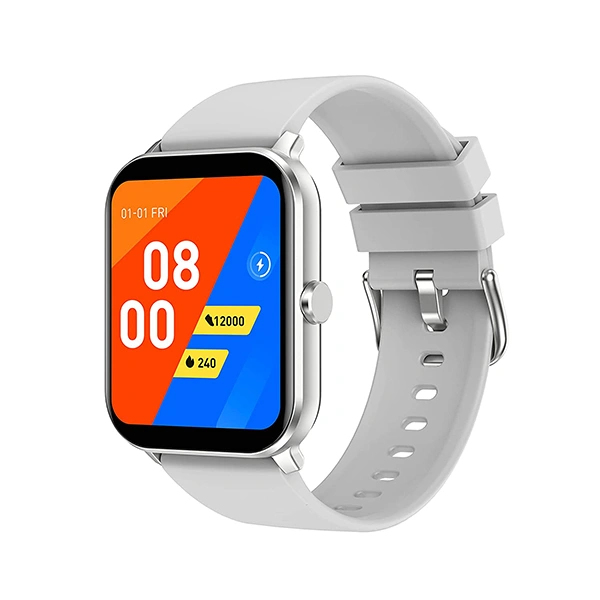 Minix Vega Lite 1.69 inch Semi-Amoled Bluetooth Calling Smartwatch - Silver - Silver