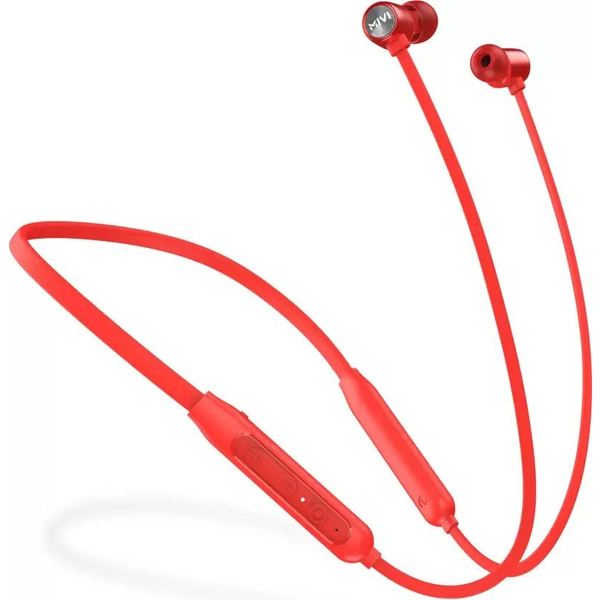 Mivi Collar Classic Wireless Neckband With Fast Charging - Red - Red