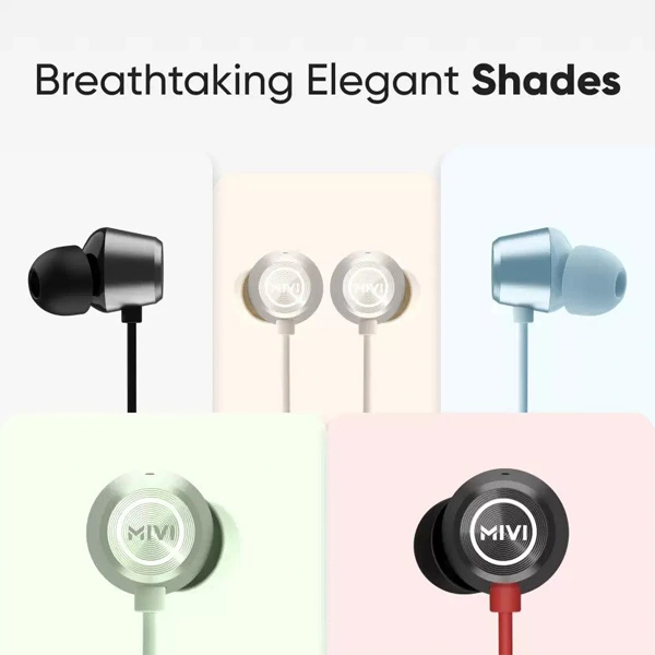 Mivi Collar D25 Wireless Neckband With Fast Charging - Red - Red