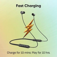 Mivi Collar Flash Wireless Neckband With Mic - Blue - Blue