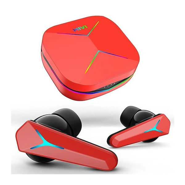 Mivi Commando Q9 True Wireless Earbuds - Red - Red