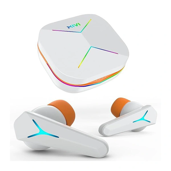 Mivi Commando Q9 True Wireless Earbuds - White - White