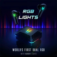 Mivi Commando X9 True Wireless Earbuds With Dual RGB Lights - space grey - space grey