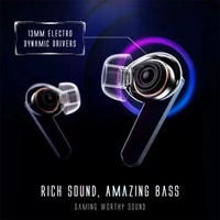 Mivi Commando X9 True Wireless Earbuds With Dual RGB Lights - space grey - space grey