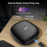 Mivi DuoPods A250 TWS with Dual Earbuds - space grey - space grey