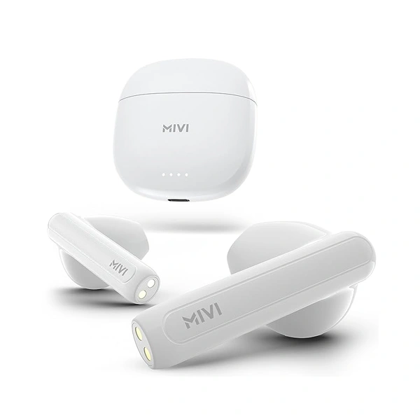 Mivi DuoPods A250 TWS with Dual Earbuds - White - White