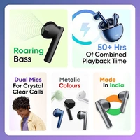 Mivi DuoPods A350 True Wireless In Ear Earbuds With Mic - Black - Black