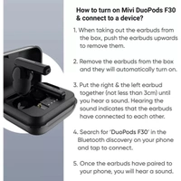 Mivi Duopods F30 True Wireless Earbuds - White - White