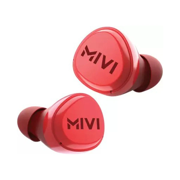 Mivi DuoPods M20 True Wireless Bluetooth Headset - Red - Red