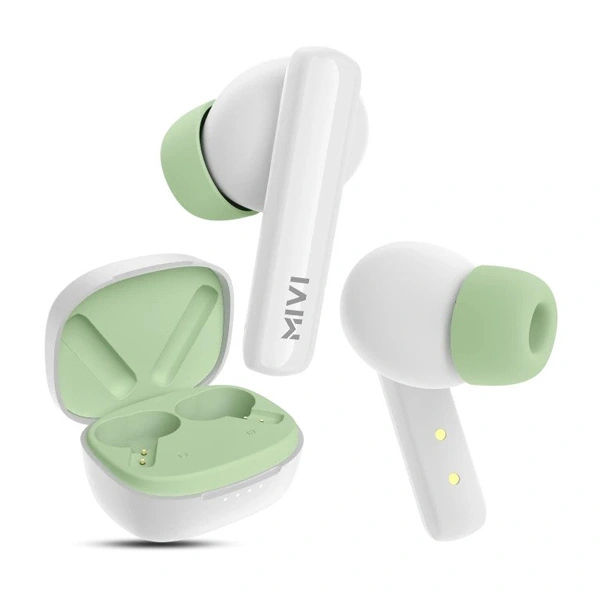 Mivi DuoPods N2 True Wireless Earbuds - White - White