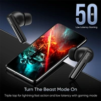 Mivi DuoPods T20 True Wireless Earbuds - Black - Black