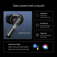 Mivi DuoPods T20 True Wireless Earbuds - Black - Black