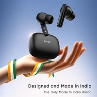 Mivi DuoPods T20 True Wireless Earbuds - Black - Black