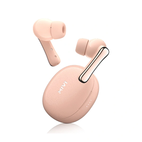 Mivi DuoPods T80 True Wireless Earbuds - Coral Plush - Coral Plush