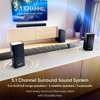 Mivi Fort S440 440 Watts 5.1 Cinematic Soundbar With 2 Satellite Speakers - Black, Blue, Red
