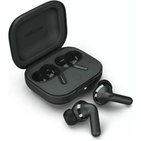 Motorola Moto Buds+ Sound by Bose, Dual Dynamic Drivers, 48dB ANC, Dolby Head Tracking Wireless Earbuds - Beach Sand - Beach Sand
