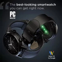 Motorola Moto 360 (3rd Gen) WearOS Luxury Smart Watch - Black - Black