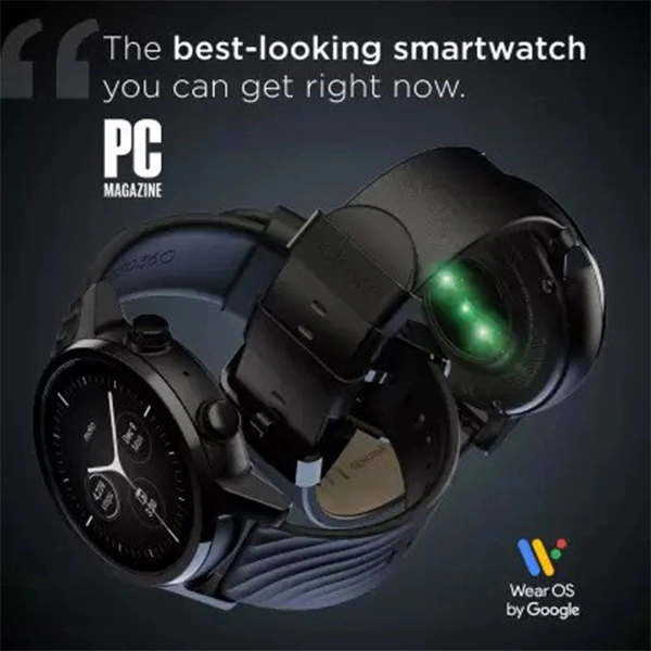 Motorola Moto 360 (3rd Gen) WearOS Luxury Smart Watch - Black - Black