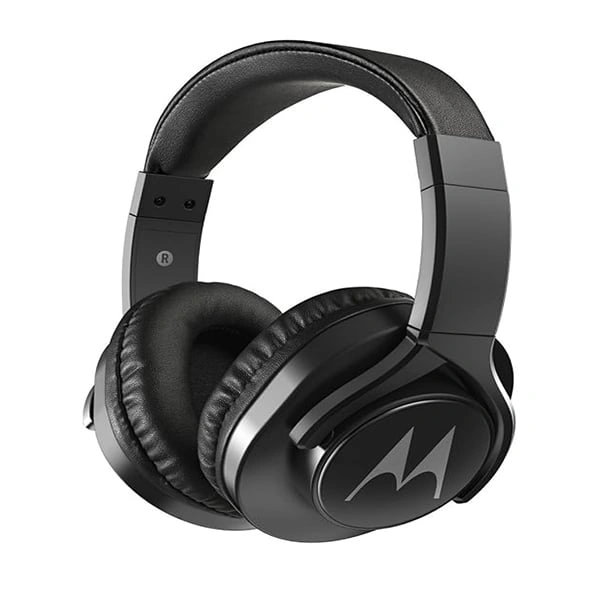 Motorola Pulse 3 Max Over Ear Wired Headphones - Black
