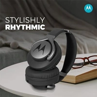 Motorola Pulse 3 Max Over Ear Wired Headphones - Black