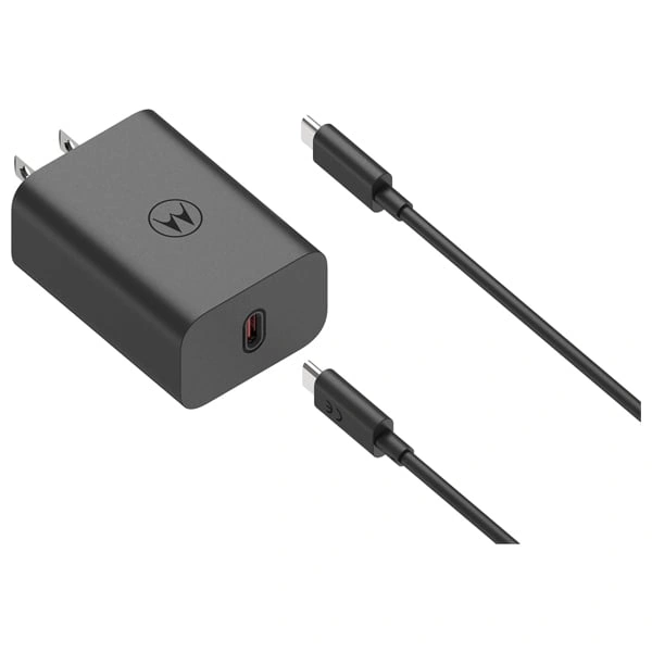 Motorola Turbo Power 68W USB-C Charger with 6.5 AMP USB-C Cable