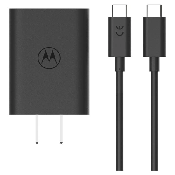 Motorola Turbo Power 68W USB-C Charger with 6.5 AMP USB-C Cable