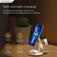 Neopack 3 IN 1 Wireless Charging Dock Station - Black, Green, Grey