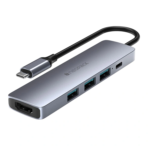 Neopack 5 in 1 USB C Hub Multiport Adapter with HDMI 4K 30Hz