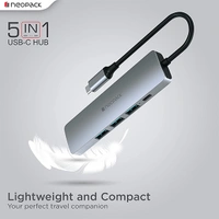 Neopack 5 in 1 USB C Hub Multiport Adapter with HDMI 4K 30Hz