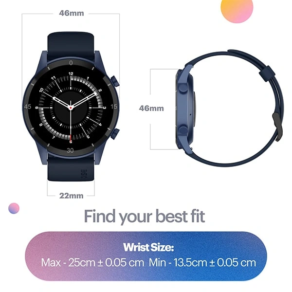 Noise Agile 2 Buzz Bluetooth Smart Watch - Midnight Blue - Midnight Blue