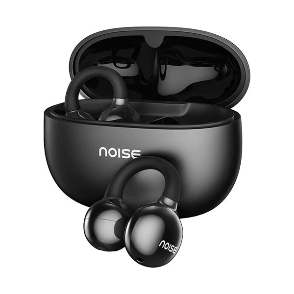 Noise Air Clips Wireless Open Ear Earbuds with Chrome Finish - Pearl White - Pearl White