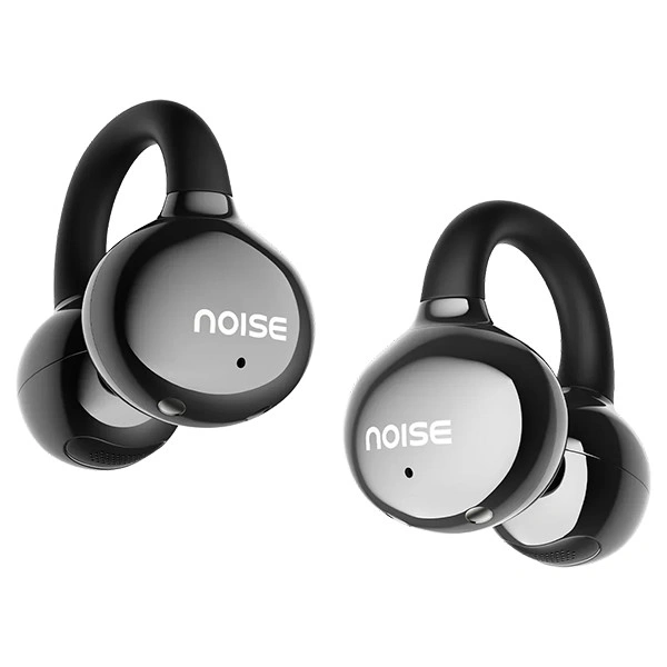 Noise Air Clips Wireless Open Ear Earbuds with Chrome Finish - Pearl White - Pearl White