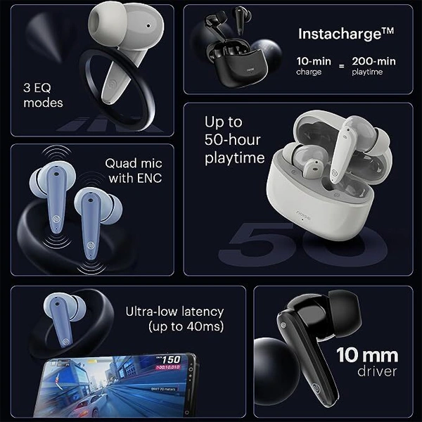 Noise Buds VS106 Truly Wireless Earbuds - Cloud White - Cloud White