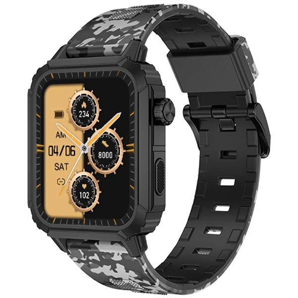 Noise ColorFit Cadet Smart Watch - Black Camo - Black Camo