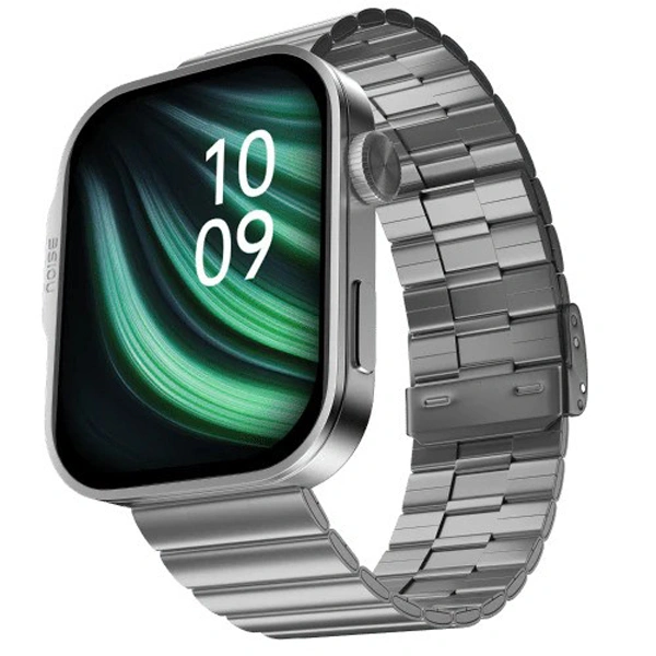 Noise ColorFit Caliber 3 Plus Smartwatch - Elite Silver - Elite Silver