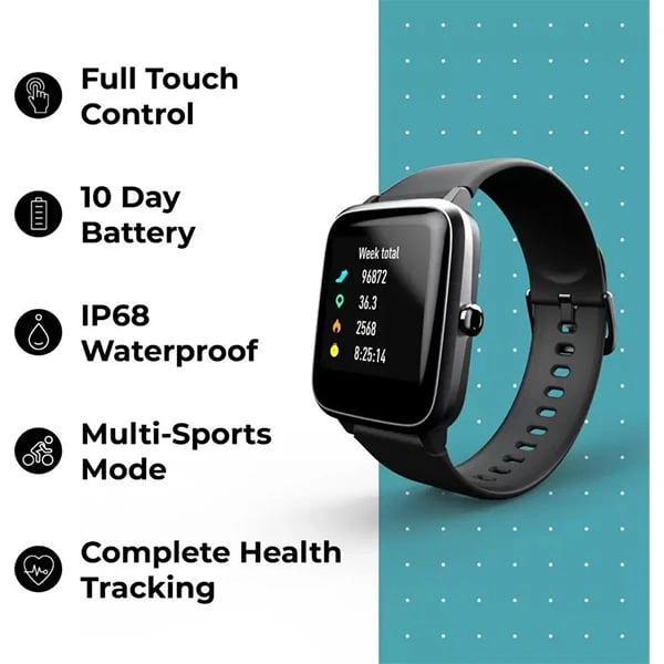 Noise ColorFit Pro 2 Smart Watch - Deep Wine - Deep Wine