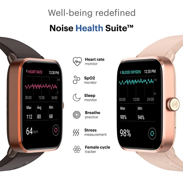 Noise ColorFit Pro 4 Alpha Bluetooth Calling Smart Watch with 1.78 AMOLED Display - Rose Pink - Rose Pink