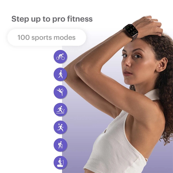 Noise ColorFit Pro 4 Smart Watch - Deep Wine - Deep Wine