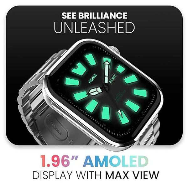 Noise ColorFit Pro 5 Max 1.96" AMOLED Display Smart Watch - Elite Black - Elite Black