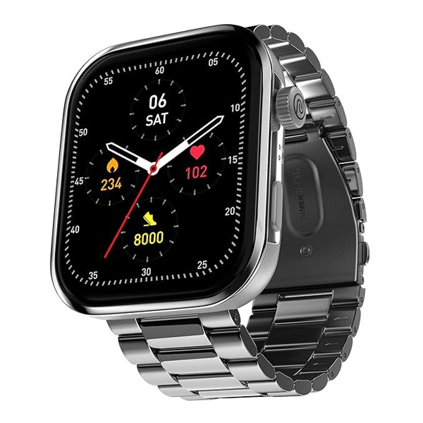 Noise ColorFit Pro 5 Max 1.96" AMOLED Display Smart Watch - Elite Silver - Elite Silver
