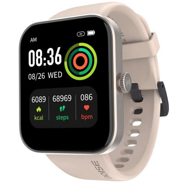 Noise ColorFit Pulse Grand Smart Watch with 1.69"(4.29cm) HD Display - Champagne Grey - Champagne Grey