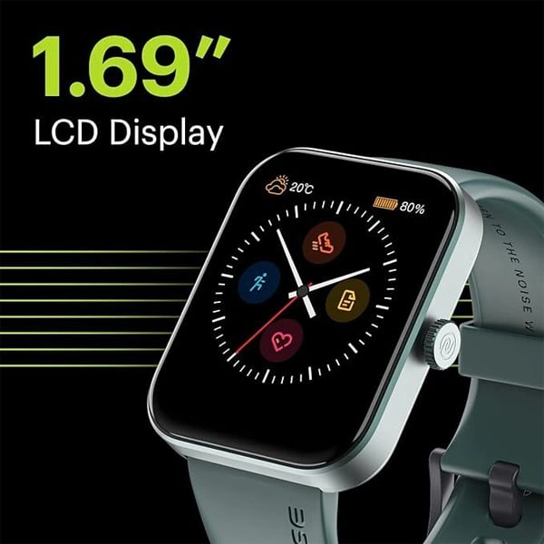 Noise ColorFit Pulse Grand Smart Watch with 1.69"(4.29cm) HD Display - Jet Black - Jet Black