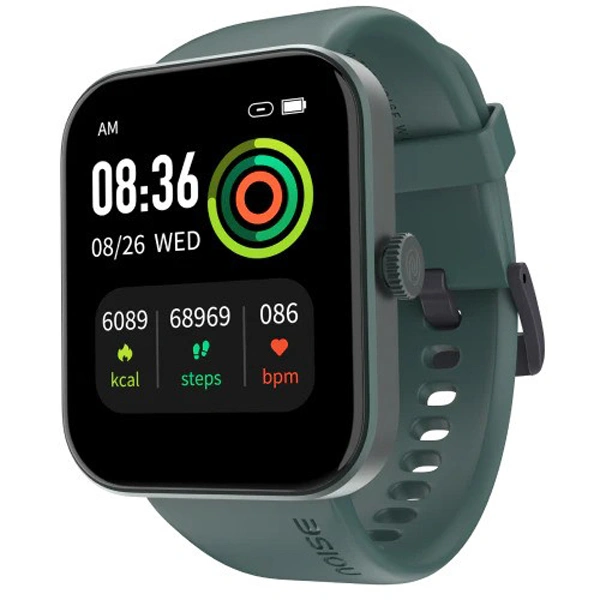 Noise ColorFit Pulse Grand Smart Watch with 1.69"(4.29cm) HD Display - Olive Green - Olive Green