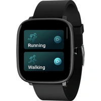 Noise ColorFit Qube Smartwatch - Charcoal Black - Charcoal Black