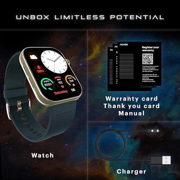 Noise ColorFit Ultra 3 Bluetooth Calling Smart Watch - Silve Elite Edition - Silve Elite Edition