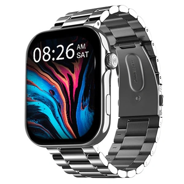 Noise ColorFit Vision 3 Smartwatch - Glossy Silver - Glossy Silver