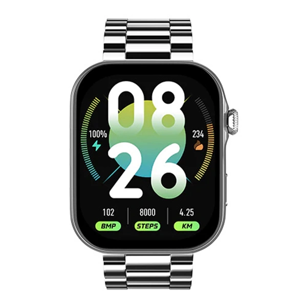 Noise ColorFit Vision 3 Smartwatch - Glossy Silver - Glossy Silver