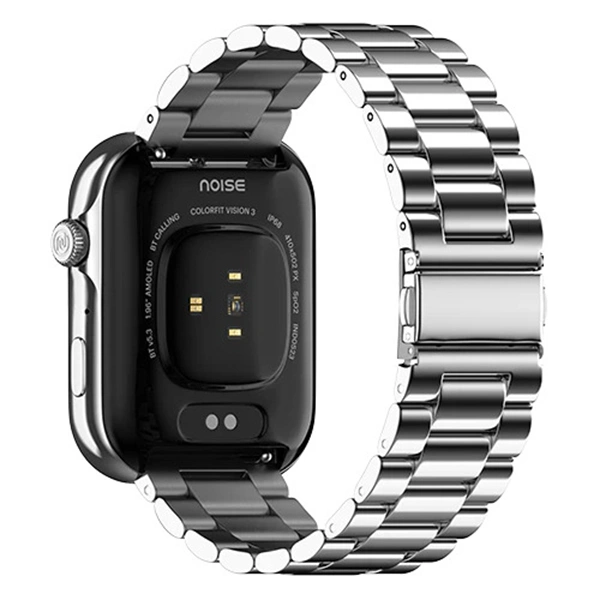 Noise ColorFit Vision 3 Smartwatch - Glossy Silver - Glossy Silver
