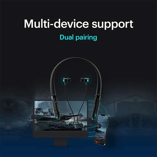 Noise Combat ENC with Dual mic Bluetooth Neckband