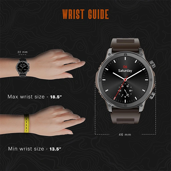 Noise Endeavour Rugged Design 1.46 AMOLED Display Smart Watch - Fiery Orange - Fiery Orange